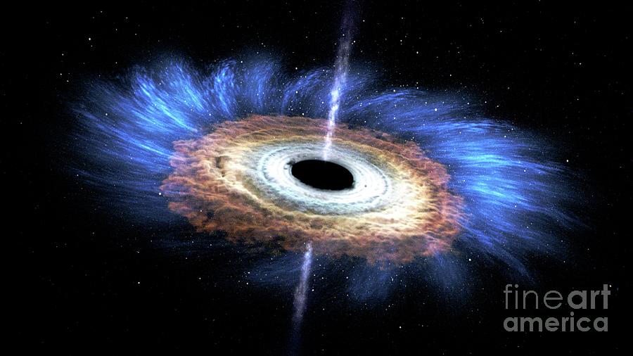 Black Hole X-ray Flares Photograph by Nasas Conceptual Image Lab/gsfc/science Photo Library