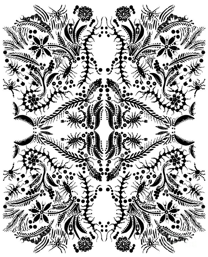 Anthony Painting - Black Insect Orgy by Anthony Mrugacz Anthony Painting - Black Insect Orgy by Anthony Mrugacz