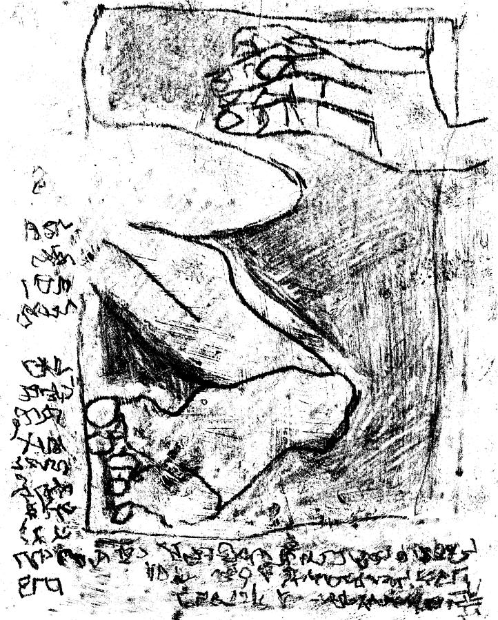 Black Ivory Actual 1b18z Drawing by Edgeworth Johnstone