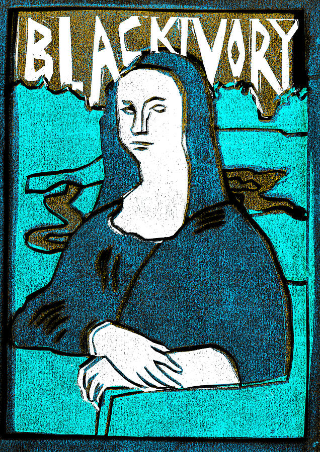 Black Ivory Mona Lisa 15 Relief by Edgeworth Johnstone