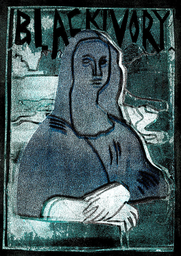 Black Ivory Mona Lisa 24 Relief by Edgeworth Johnstone