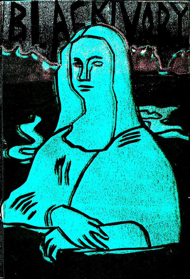 Black Ivory Mona Lisa 52 Relief by Edgeworth Johnstone