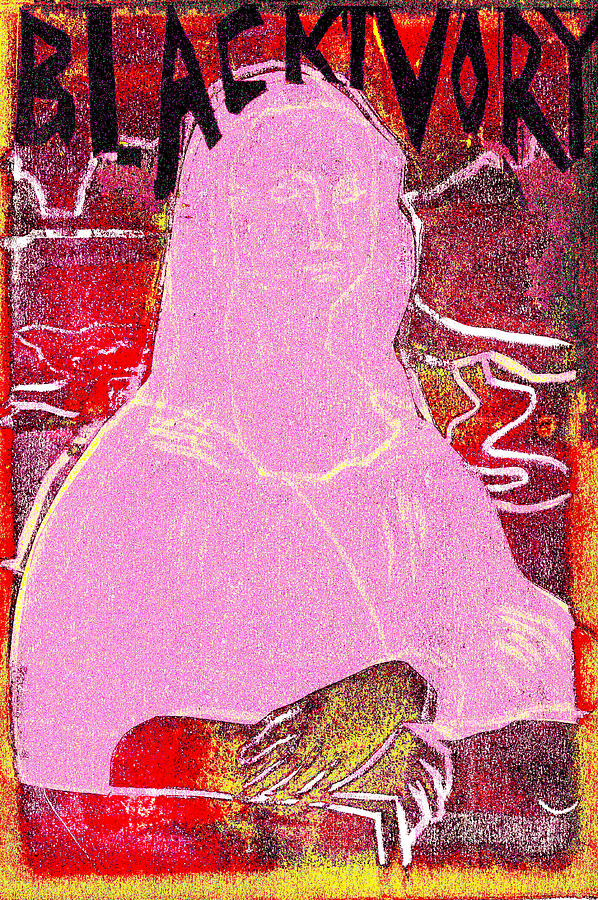 Black Ivory Mona Lisa 55 Relief by Edgeworth Johnstone