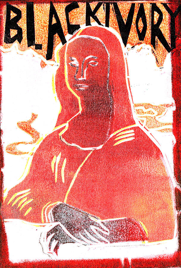 Black Ivory Mona Lisa 56 Relief by Edgeworth Johnstone