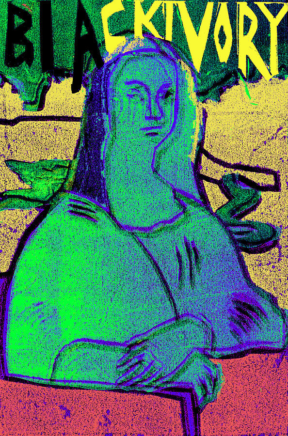 Black Ivory Mona Lisa 64 Relief by Edgeworth Johnstone