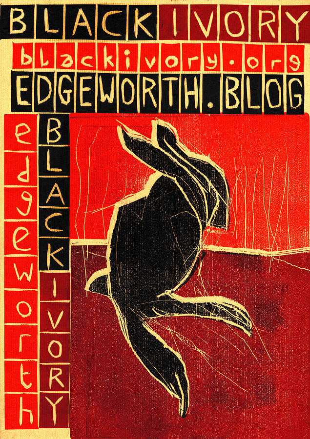 Black Ivory Rabbit Relief by Edgeworth Johnstone