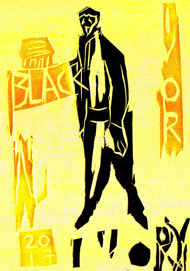 Black Ivory Woodcut Poster 21 Digital Art by Edgeworth Johnstone