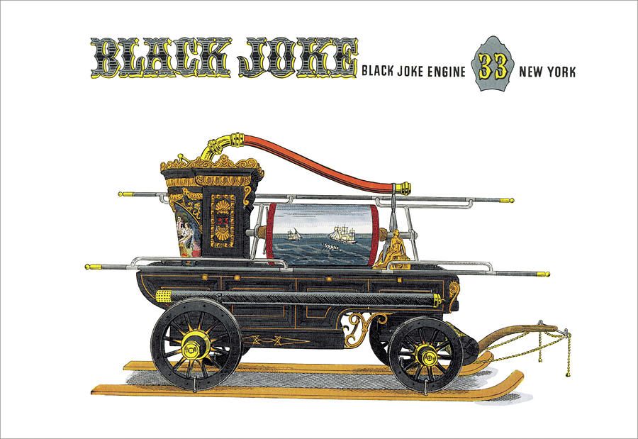 Black Joke: Black Joke Engine 33 New York Painting by Harold Vincent Smith