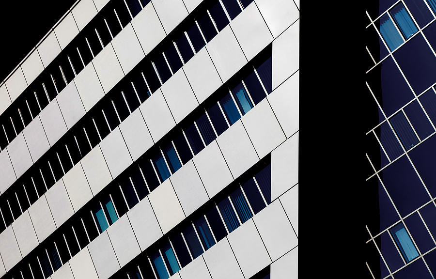 Architecture Photograph - Black n Blue by Jeroen Van De Wiel