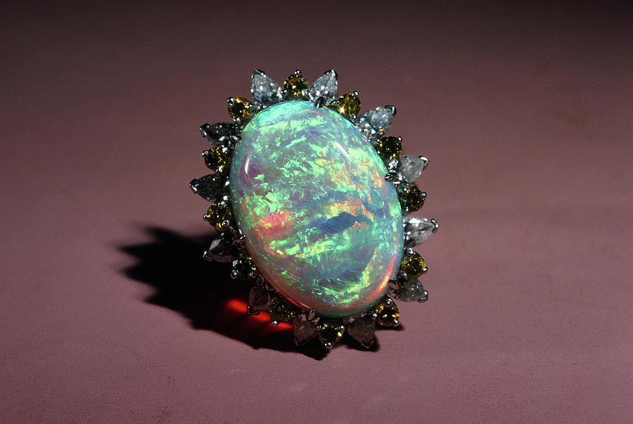 Black Opal Ring Photograph by Joel E. Arem
