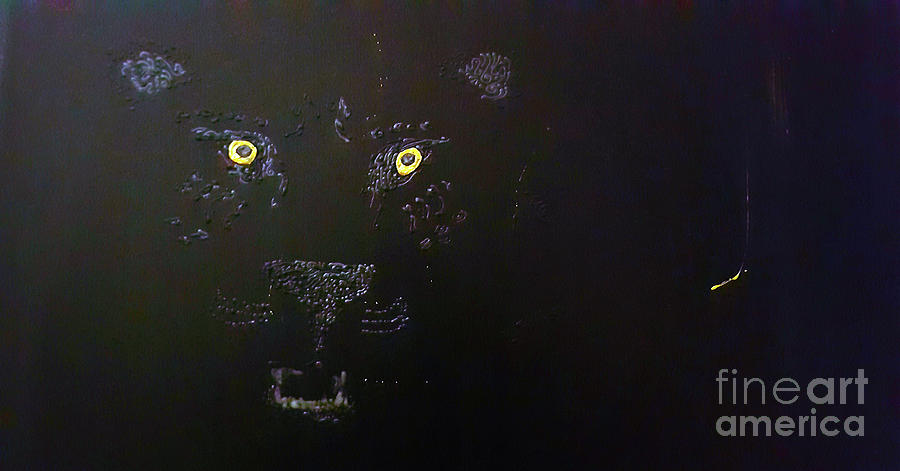 Black Panther Movie Painting - Black Panther by Cheryle Gannaway
