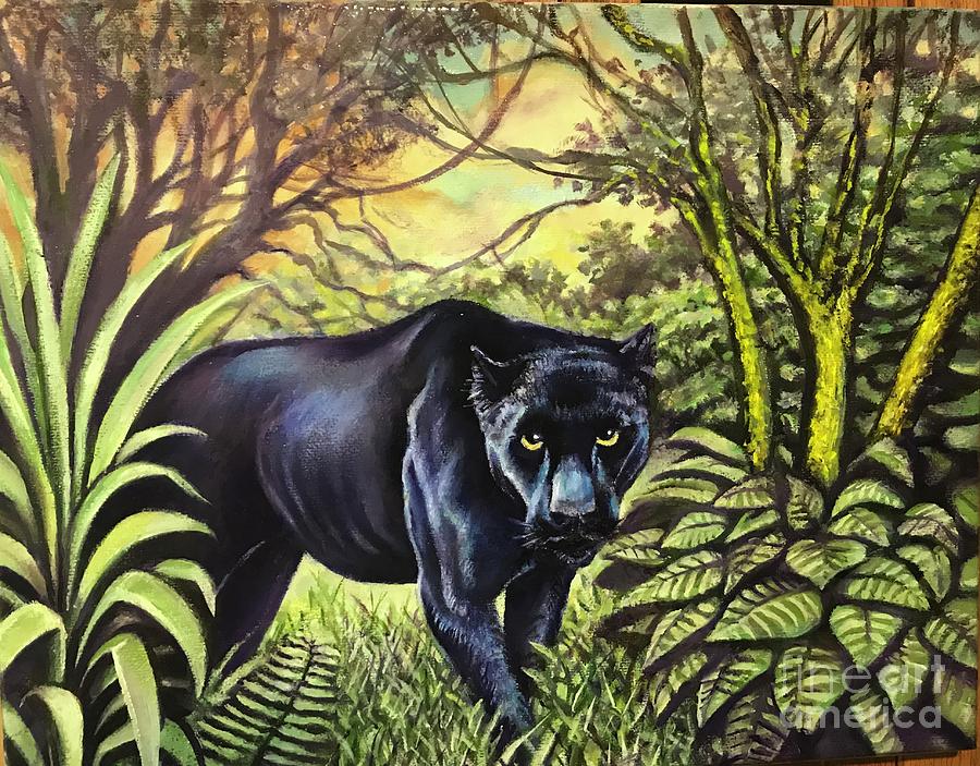 Black panther Painting by Michael DeLuca - Fine Art America