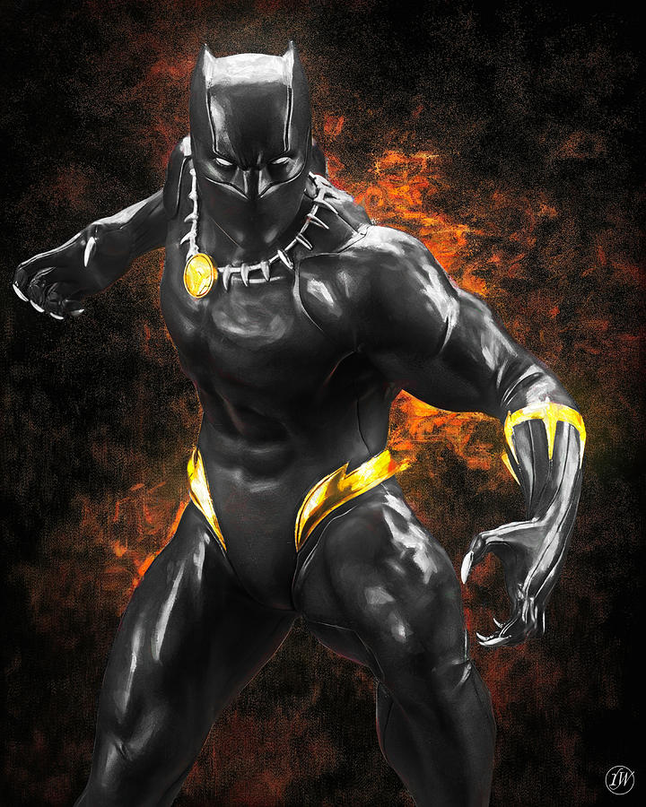 Black Panther Digital Art by Rick Wiles - Pixels