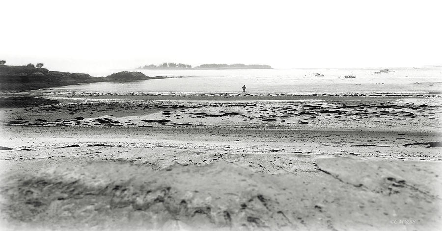 Black And White Photograph - Black Point Cove Beach by Catherine Melvin