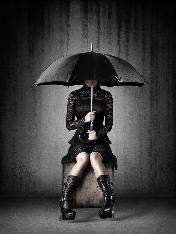 Misery Movie Photograph - Black Rain by Johan Swanepoel