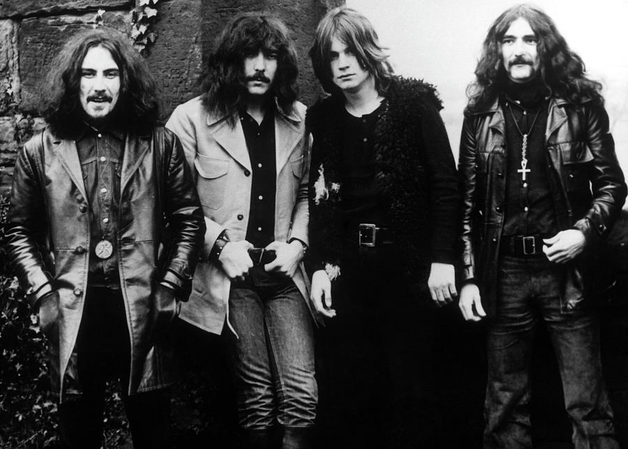 Black Sabbath Photograph - Black Sabbath Outdoors Group Portrait by Globe Photos