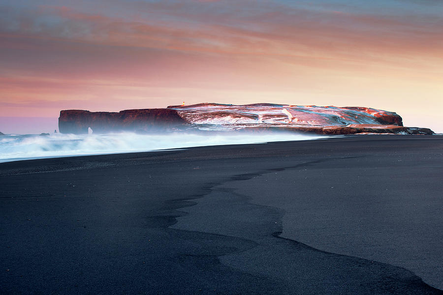 Black Sand Beach, Iceland Digital Art by Vincenzo Mazza