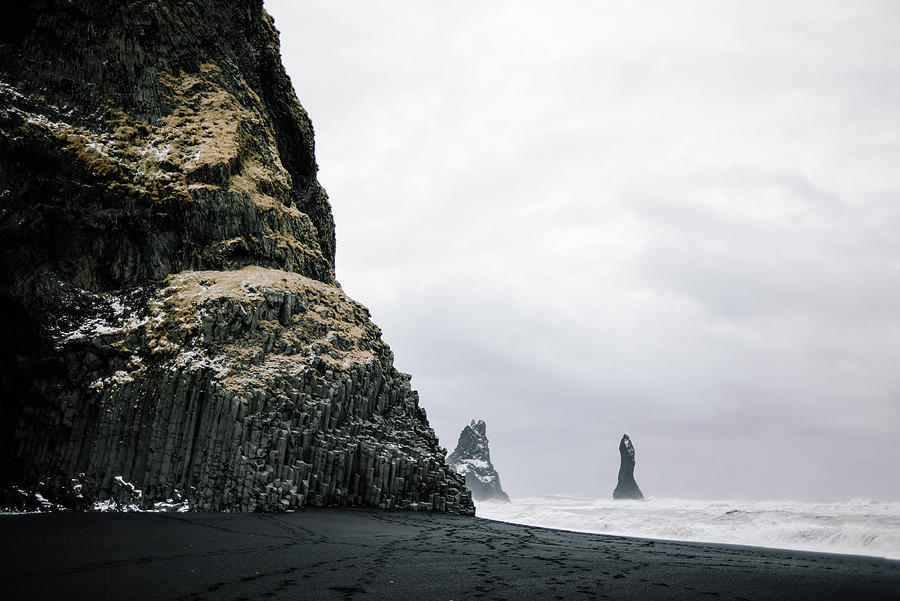Black Sand Beach Reynisfjara Iceland Photograph by Cavan Images - Pixels