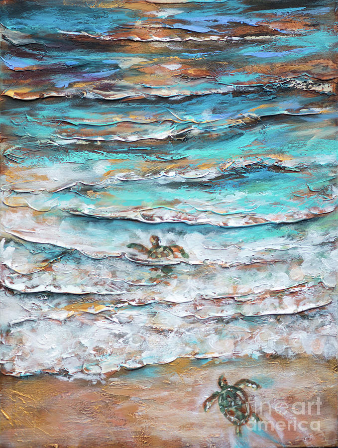 Black Sands Painting by Linda Olsen