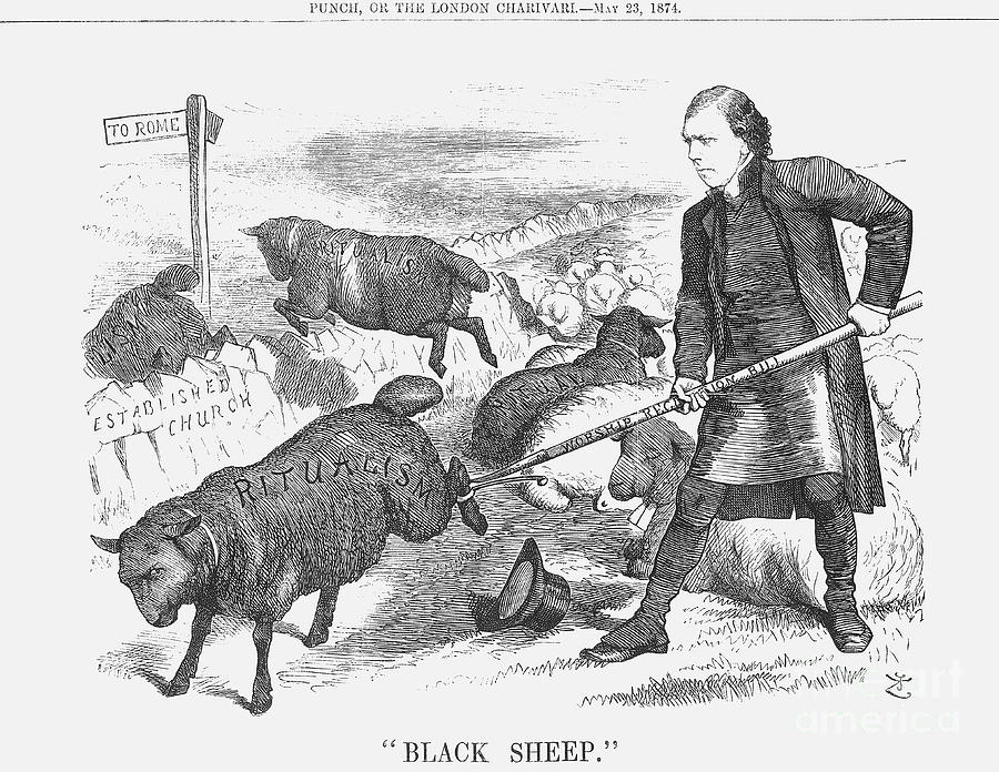 Black Sheep, 1874. Artist Joseph Swain Drawing by Print Collector