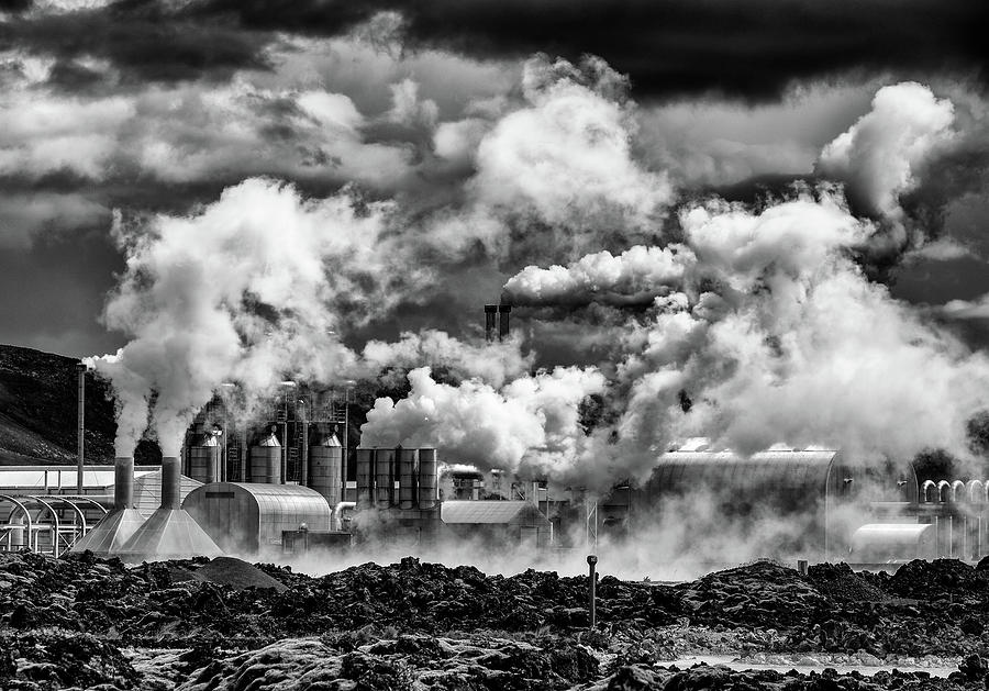 Black And White Photograph - Black Smoke by Marc Pelissier