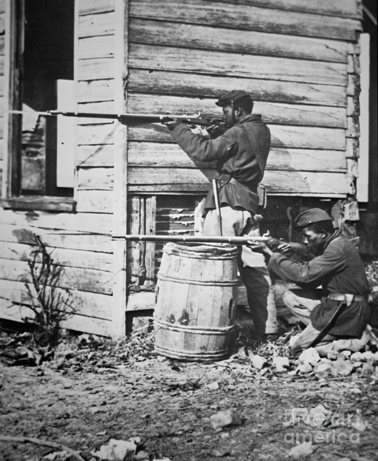 Black Troops Of The Union Army On Picket Duty In Virginia During The ...