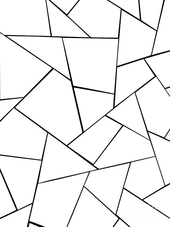 Black White Geometric Glam #1 #geo #decor #art Digital Art by Anitas ...