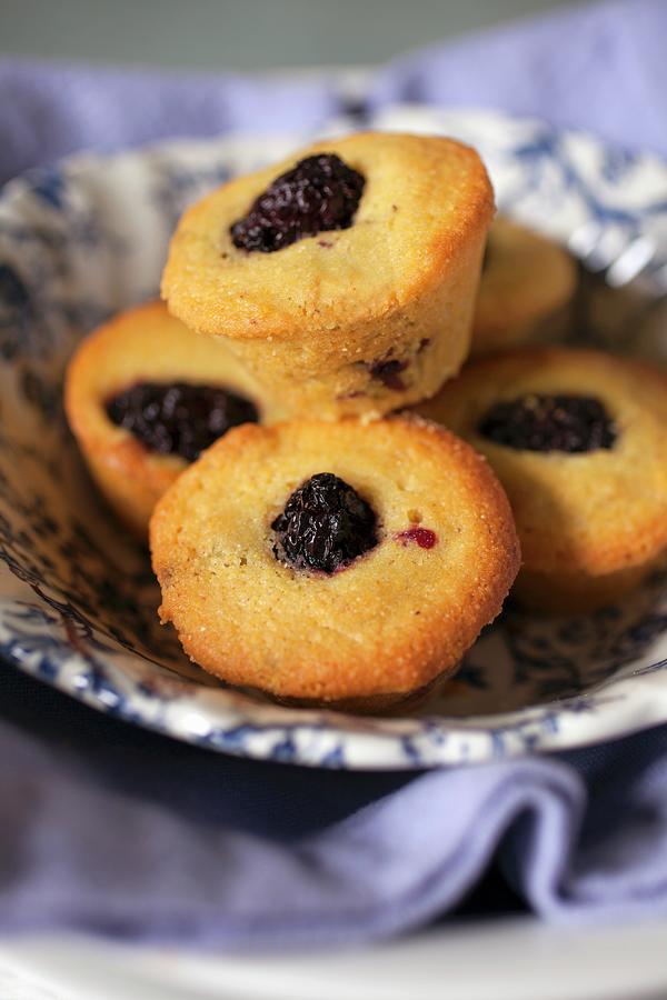 Blackberry Mini Muffins Photograph by Katharine Pollak