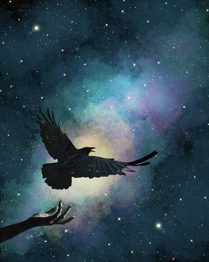 Blackbird Singing In The Dead Of Night Digital Art by Nikki Marie Smith