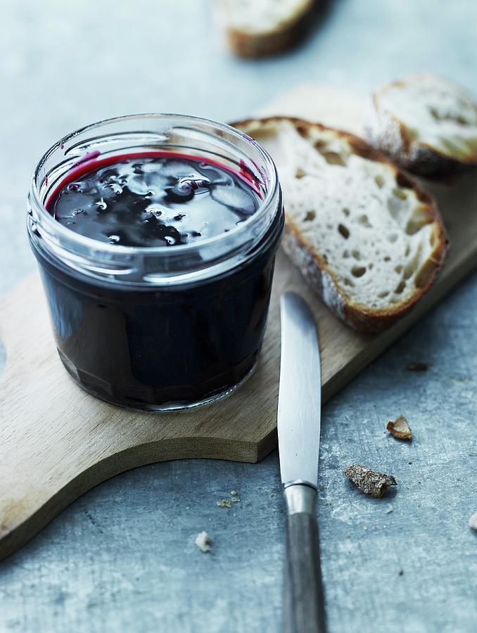 Blackcurrant Jam With Honey And Fennel Seeds Photograph by Lars Ranek ...