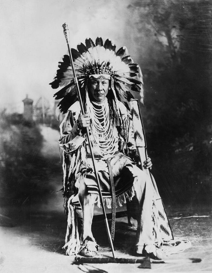 Blackfoot Chief by Hulton Collection