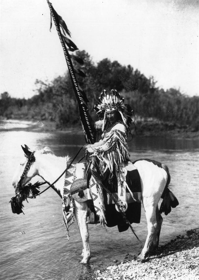 Blackfoot Chief Photograph by Spencer Arnold Collection
