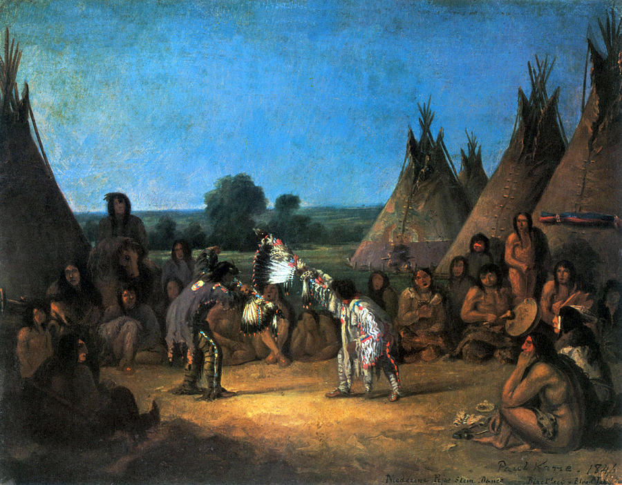 Blackfoot Indian Pipe Ceremony Painting by Science Source