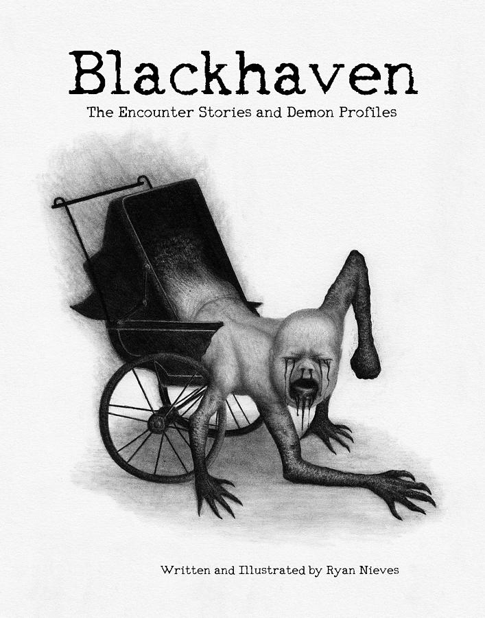 Blackhaven The Encounter Stories And Demon Profiles Bookcover, Shirts, And Other Products Drawing by Ryan Nieves