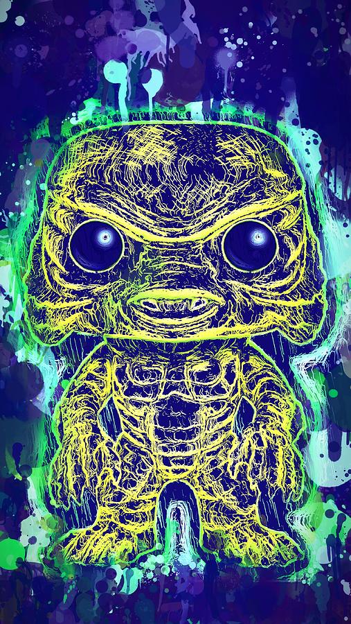 Creature From The Black Lagoon Pop by Al Matra Creature From The Black Lagoon Pop by Al Matra