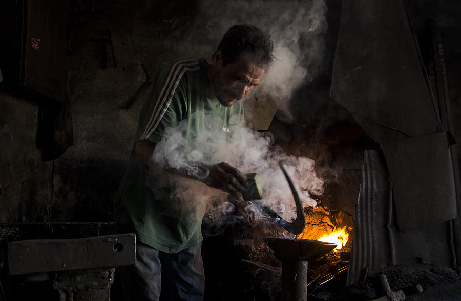 Blacksmith-finishing Photograph by Sava? ?ener - Fine Art America