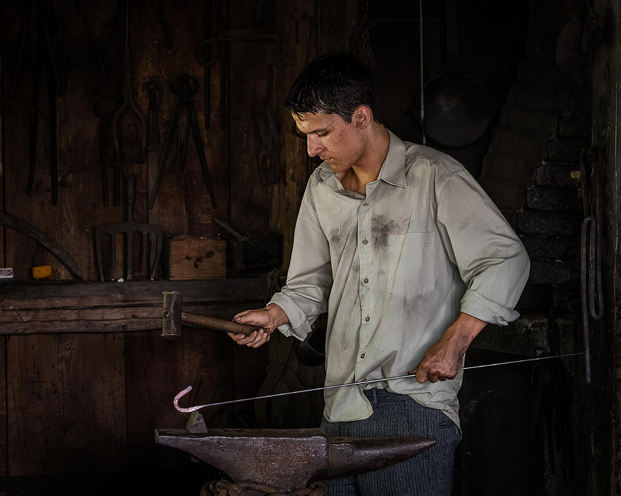 Hammer Photograph - Blacksmith by Miroslaw Prybinski