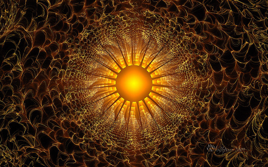 Blade Sun Digital Art by Peggi Wolfe