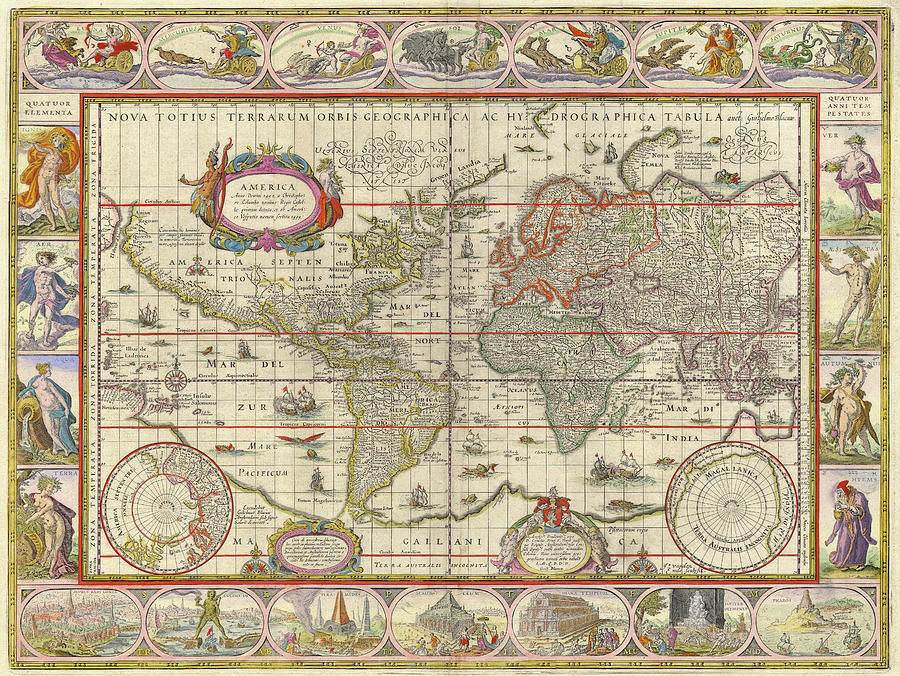 Old World Map Photograph by Dusty Maps - Fine Art America