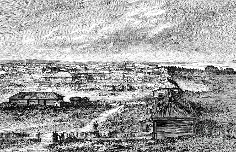 Blagovyeshchensk, Siberia, Russia, 1895 Drawing by Print Collector