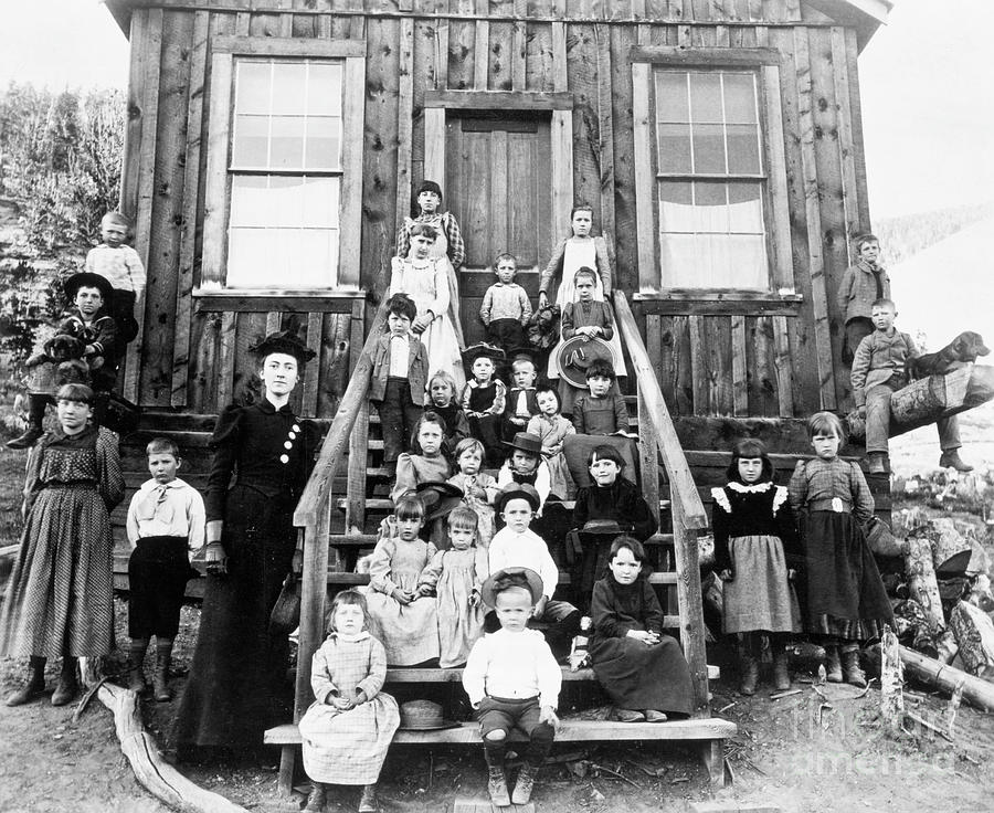 Blanche Lamont Standing With Students Photograph by Bettmann | Fine Art ...