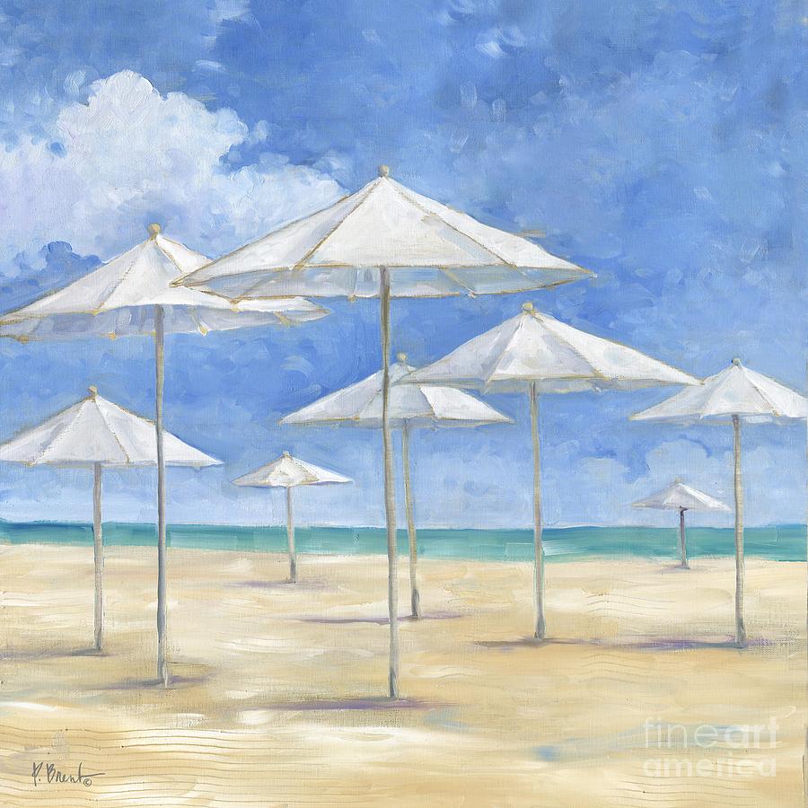 Beach Painting - Blanco Beach Square I by Paul Brent