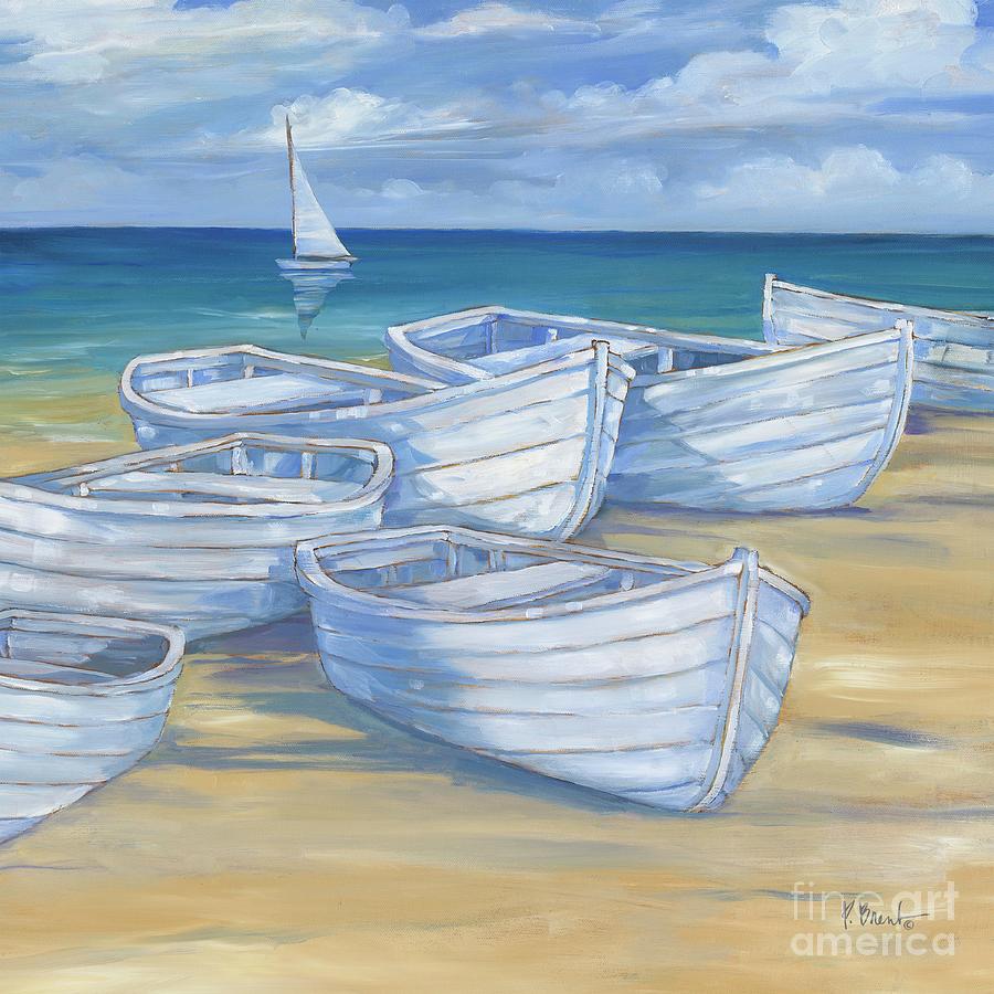 Beach Painting - Blanco Beach Square VI by Paul Brent