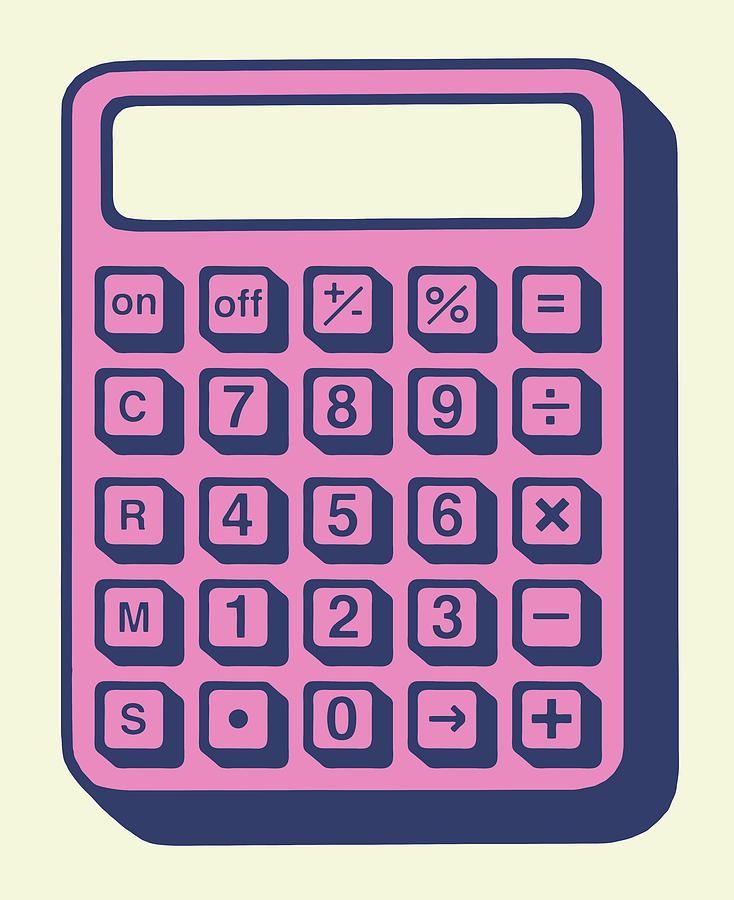 Blank Calculator Drawing by CSA Images - Fine Art America