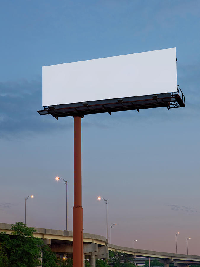 Blank Highway Billboard Photograph by Greg Pease