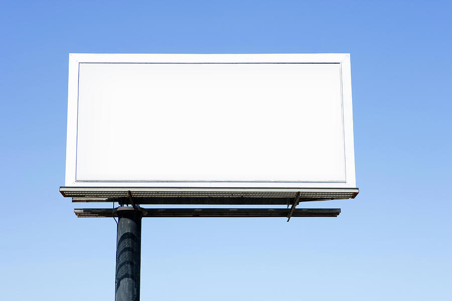 Blank Highway Billboard Sign Photograph by Greg Pease