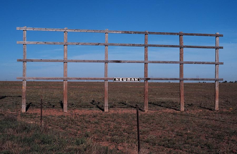 Blank Outdoor Sign In New Mexico Photograph by Jim Steinfeldt