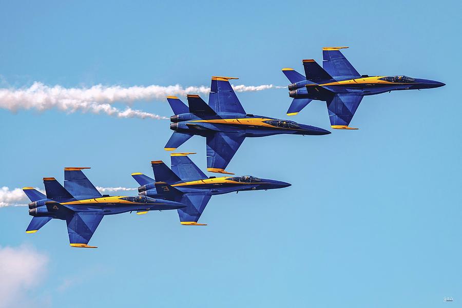 Blue Angels Break Formation Photograph by Brad Hartig - BTH Photography ...