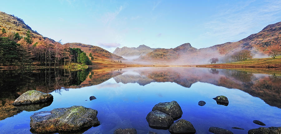 Blea Tarn And The Langdales  English Photograph by Dave Moorhouse