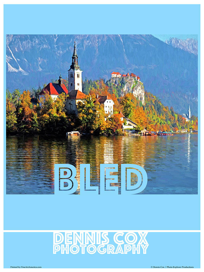 Bled Travel Poster Photograph